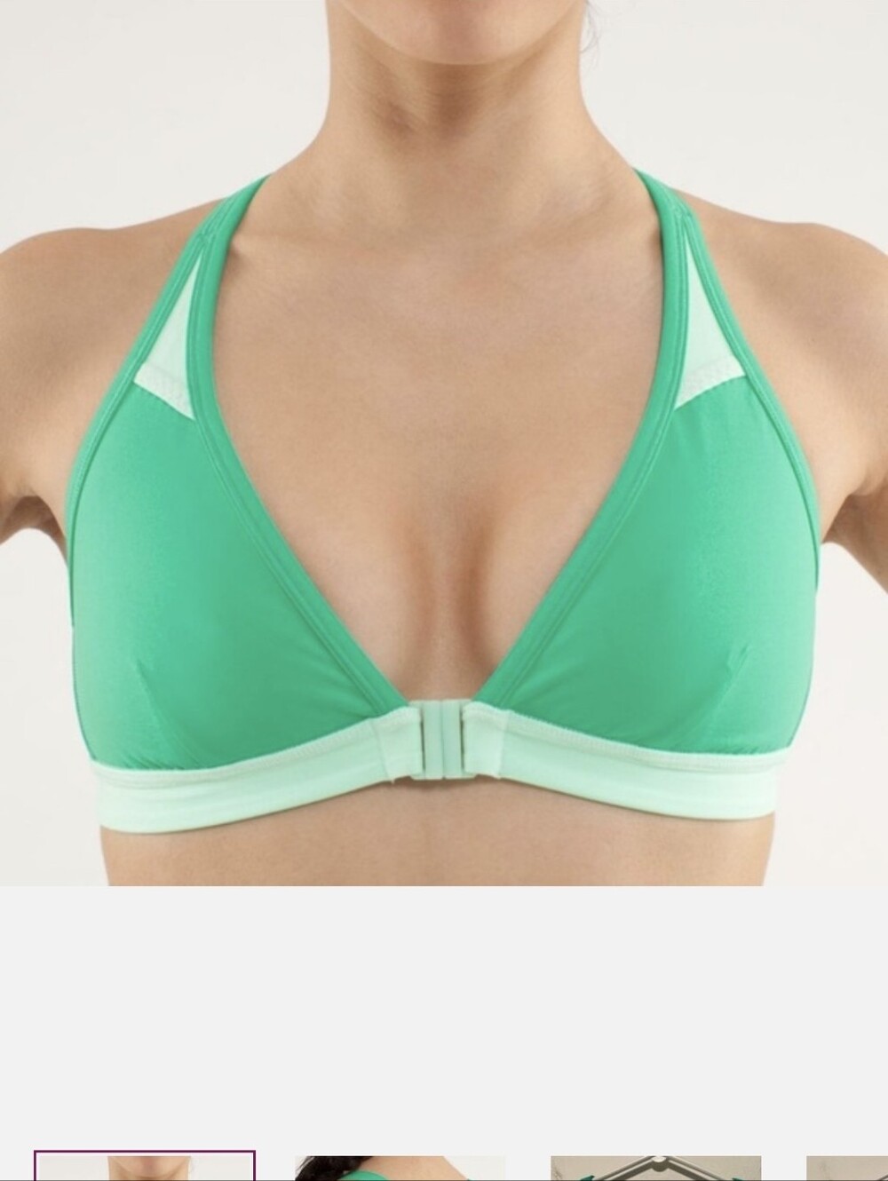 Lululemon Heat It Up Bra Very Green / Fresh Teal